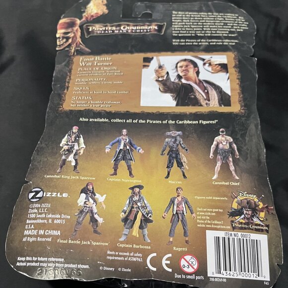 Disney Pirates of the Caribbean Dead Man's Chest Action Figure New Will Turner - Picture 7 of 7